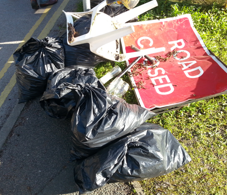 Rubbish collected